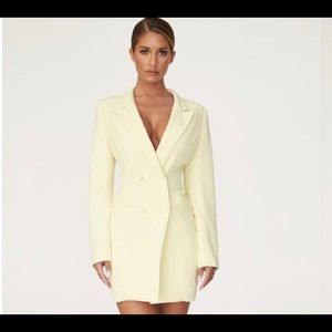 Meshki Yellow Blazer Dress